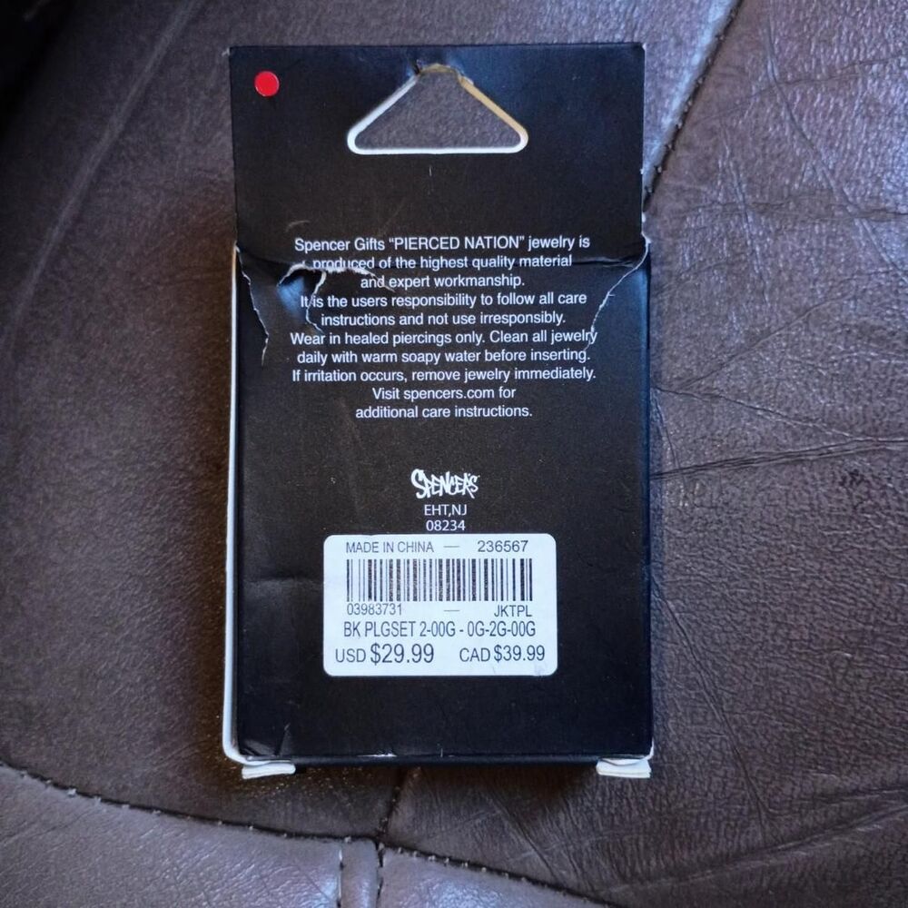 Pierced Nation Plug Kit 2G-00G - Picture 2 of 2
